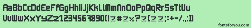 フォントImagineFont2 – 緑の背景に黒い文字