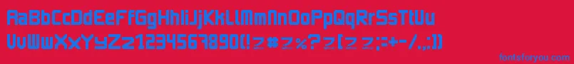 ImagineFont2 Font – Blue Fonts on Red Background