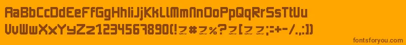 ImagineFont2 Font – Brown Fonts on Orange Background