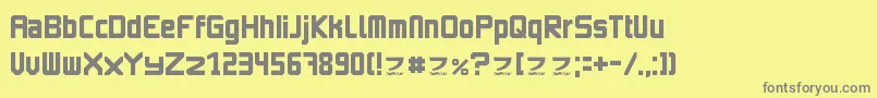 ImagineFont2 Font – Gray Fonts on Yellow Background