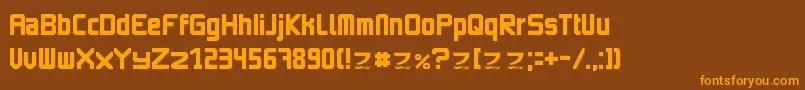 ImagineFont2 Font – Orange Fonts on Brown Background