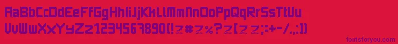 ImagineFont2 Font – Purple Fonts on Red Background
