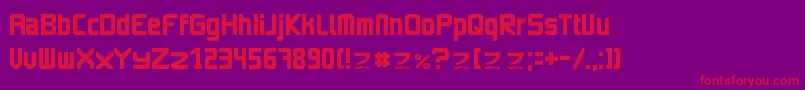 ImagineFont2 Font – Red Fonts on Purple Background