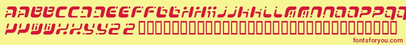 フォントLastu1 – 赤い文字の黄色い背景