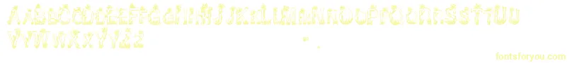 CfplantsandflowersRegular Font – Yellow Fonts on White Background