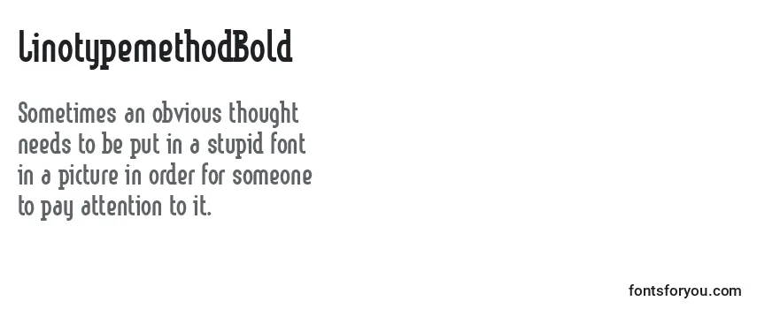 LinotypemethodBold Font
