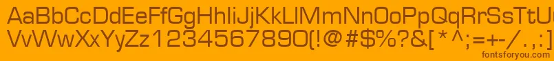 Шрифт PalindromeSsi – коричневые шрифты на оранжевом фоне