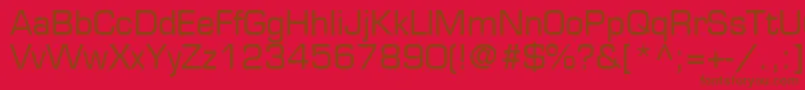 PalindromeSsi Font – Brown Fonts on Red Background