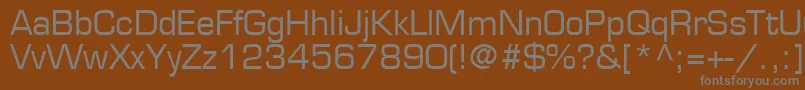 fuente PalindromeSsi – Fuentes Grises Sobre Fondo Marrón