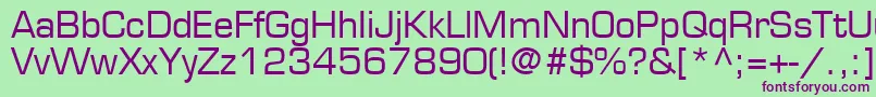 PalindromeSsi Font – Purple Fonts on Green Background