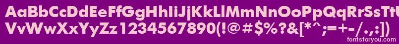 Więcej informacji o czcionce Futur1 Czcionka Futur1 – różowe czcionki na fioletowym tle