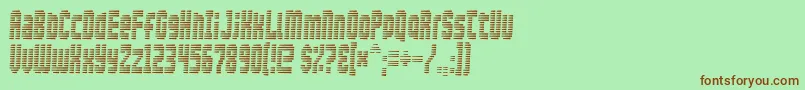 Maximumsecurity Font – Brown Fonts on Green Background