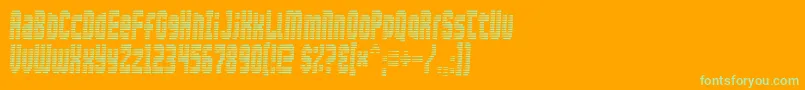 Maximumsecurity Font – Green Fonts on Orange Background
