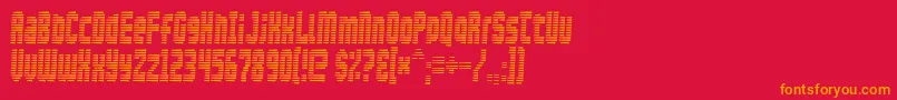 Maximumsecurity Font – Orange Fonts on Red Background