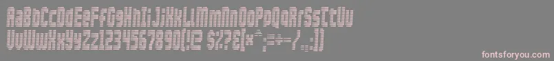 Maximumsecurity Font – Pink Fonts on Gray Background