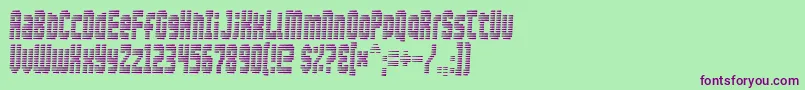 Maximumsecurity Font – Purple Fonts on Green Background