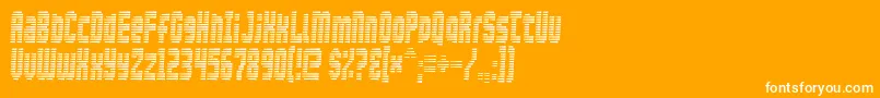 Maximumsecurity Font – White Fonts on Orange Background