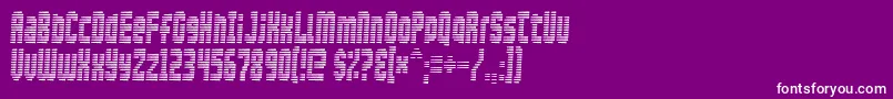 Maximumsecurity Font – White Fonts on Purple Background