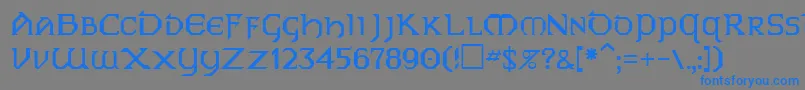 Police EarleneRegular – polices bleues sur fond gris