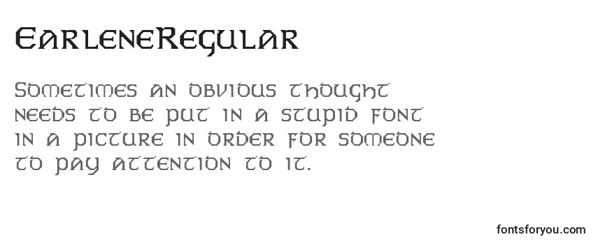 EarleneRegular Font