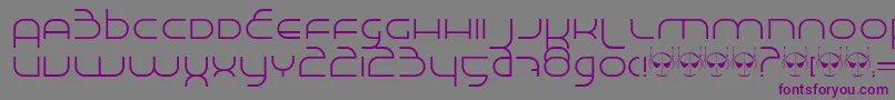 Шрифт Madeinsp – фиолетовые шрифты на сером фоне