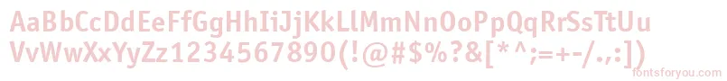 OfficinasanswincttBold Font – Pink Fonts on White Background