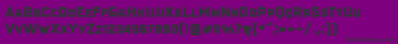 KautivaCapsBlack Font – Black Fonts on Purple Background