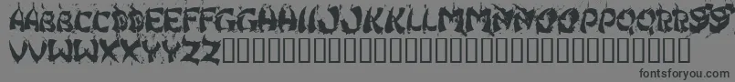 HongKongFistFuck Font – Black Fonts on Gray Background