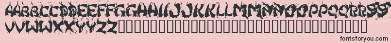 HongKongFistFuck Font – Black Fonts on Pink Background