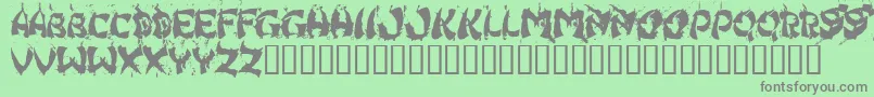 HongKongFistFuck Font – Gray Fonts on Green Background