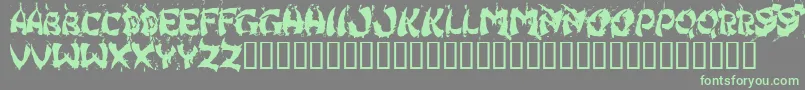 HongKongFistFuck Font – Green Fonts on Gray Background