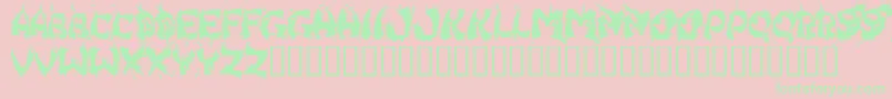 HongKongFistFuck Font – Green Fonts on Pink Background