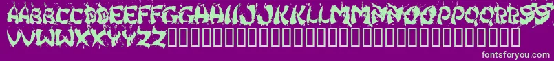 HongKongFistFuck Font – Green Fonts on Purple Background