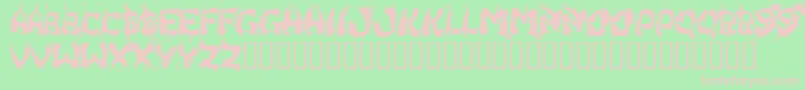HongKongFistFuck Font – Pink Fonts on Green Background
