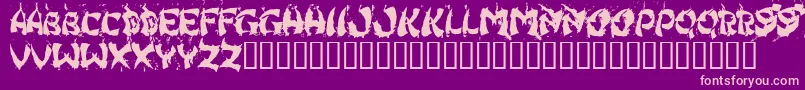 HongKongFistFuck Font – Pink Fonts on Purple Background