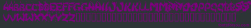 HongKongFistFuck Font – Purple Fonts on Black Background