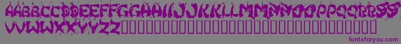 HongKongFistFuck Font – Purple Fonts on Gray Background