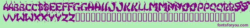 HongKongFistFuck Font – Purple Fonts on Green Background