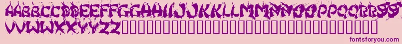HongKongFistFuck Font – Purple Fonts on Pink Background
