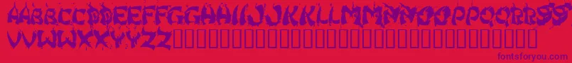 HongKongFistFuck Font – Purple Fonts on Red Background
