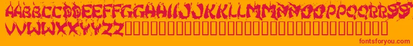 Police HongKongFistFuck – polices rouges sur fond orange