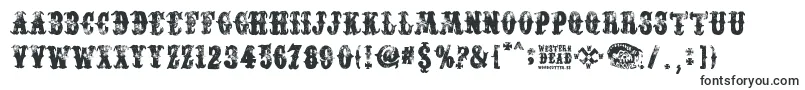 Шрифт WesternDead – оригинальные шрифты