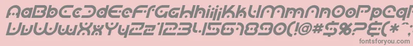 Шрифт SfPlanetaryOrbiterItalic – серые шрифты на розовом фоне