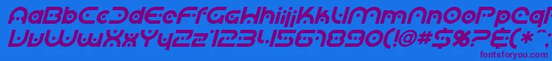 More about SfPlanetaryOrbiterItalic Font SfPlanetaryOrbiterItalic Font – Purple Fonts on Blue Background