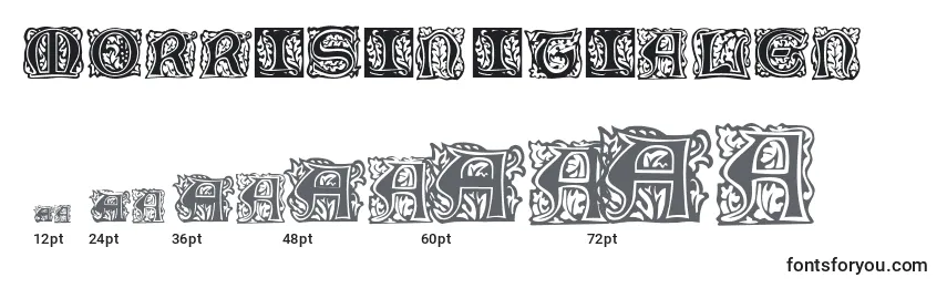 MorrisInitialen Font Sizes