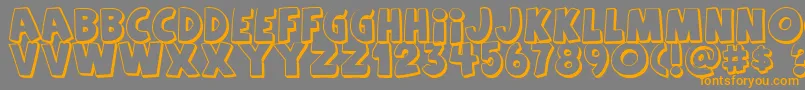 Agent Font – Orange Fonts on Gray Background