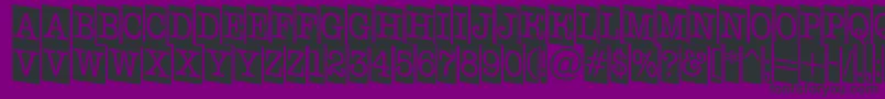 AOldtypernrcmdn Font – Black Fonts on Purple Background