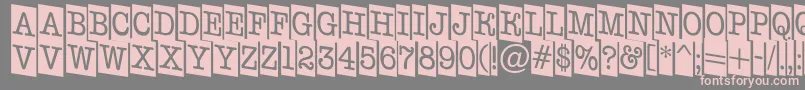 AOldtypernrcmdn Font – Pink Fonts on Gray Background