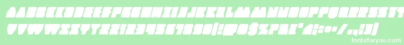 Contourofdutyital Font – White Fonts on Green Background