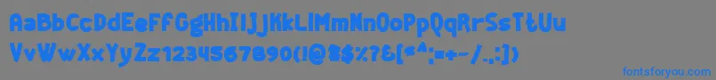 GeekerBlack Font – Blue Fonts on Gray Background